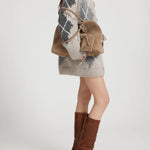 Cardigan misto alpaca, mohair e cashmere D475N318RUIU D4722 ERMANNO SCERVINO 