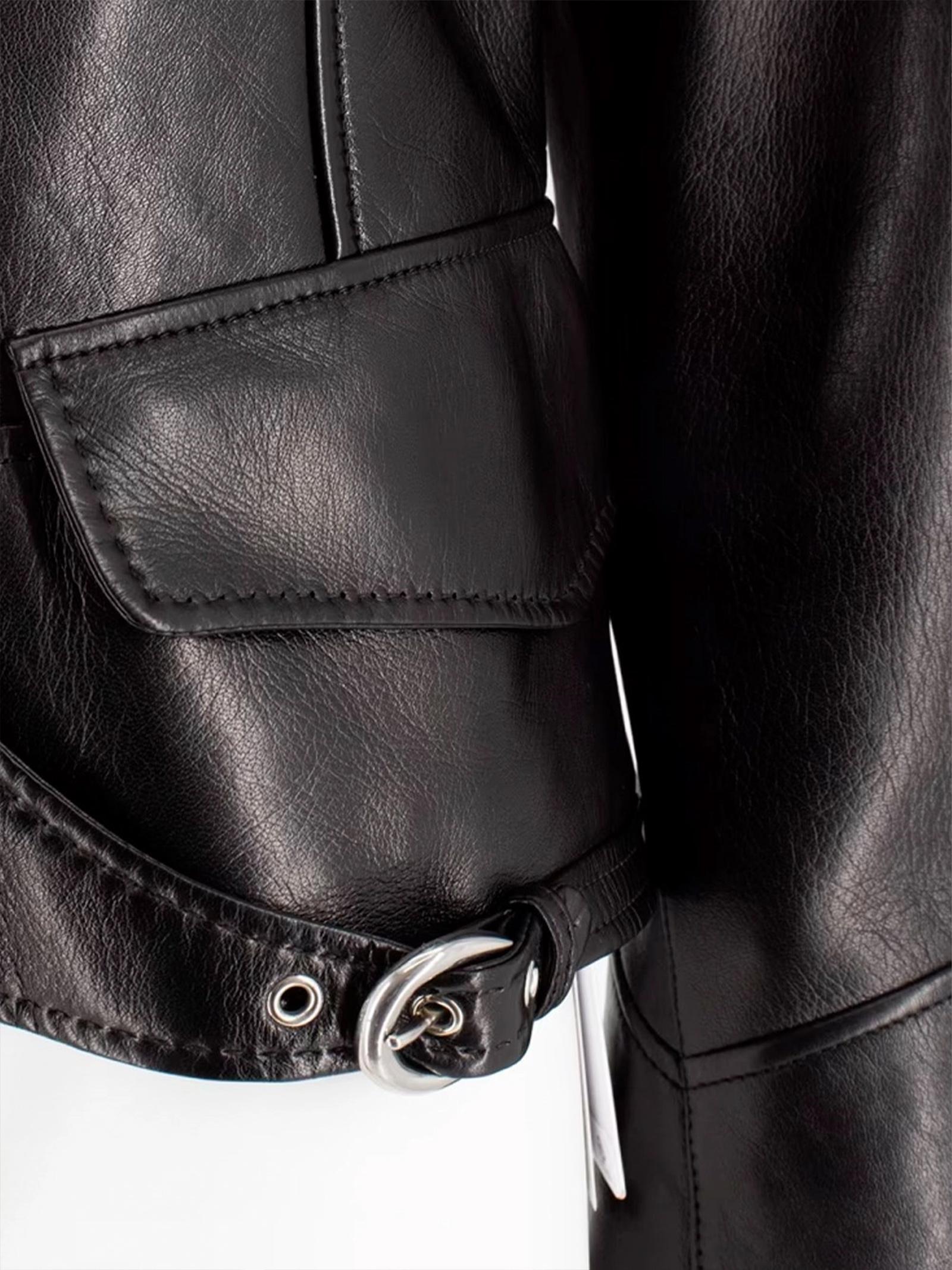 Giacca in pelle D470I314SHGKH 95708 ERMANNO SCERVINO 