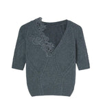 Top in lana e cashmere D474L503APNJG 84005 ERMANNO SCERVINO 
