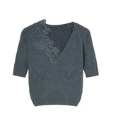 Top in lana e cashmere D474L503APNJG 84005 ERMANNO SCERVINO 