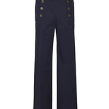Pantalone vita alta in cotone