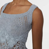 Top cashmere con pizzo D475L305APKFX M2921 ERMANNO SCERVINO 