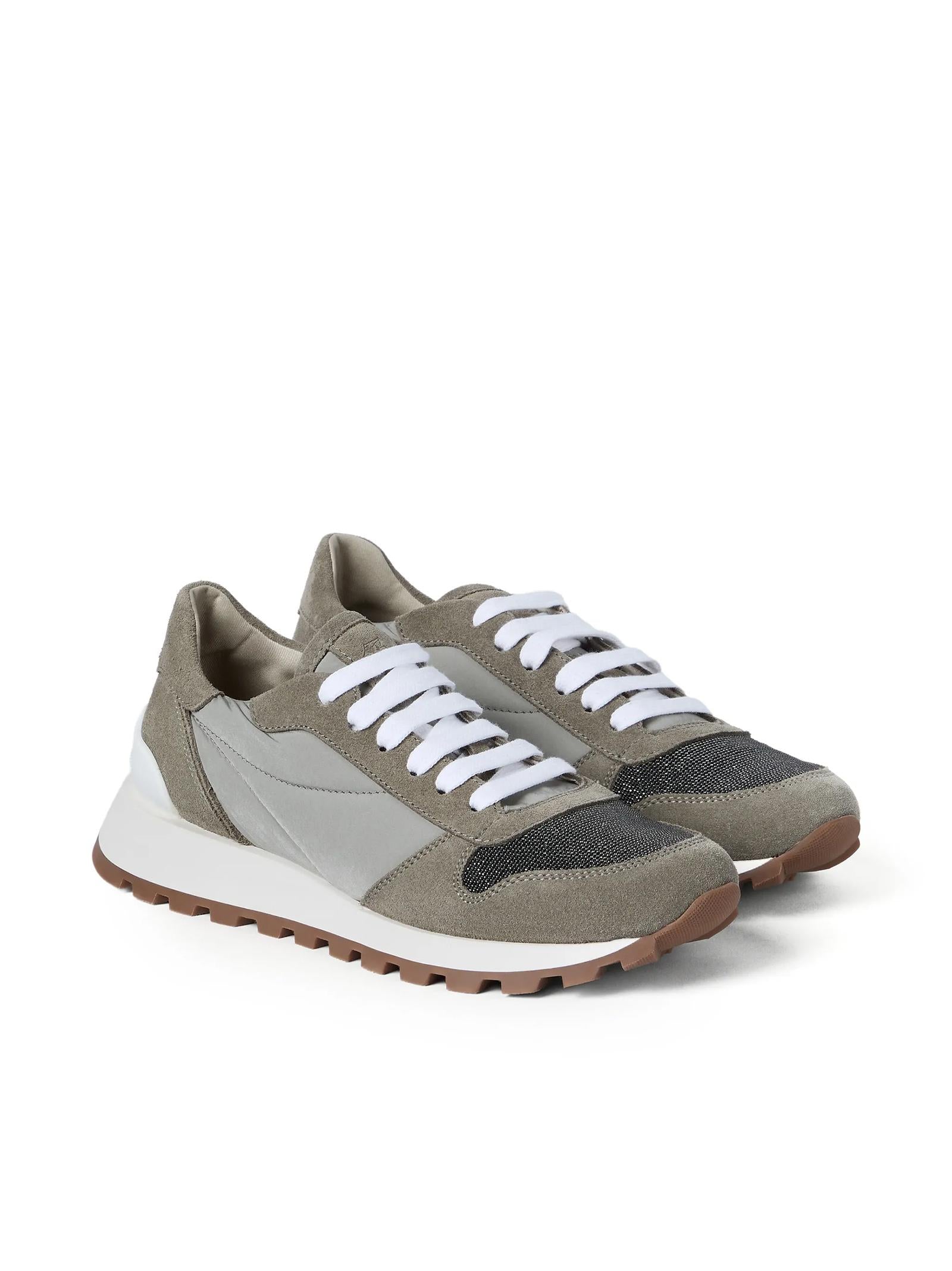 Runners in tessuto techno MZ47G1960 C7550 BRUNELLO CUCINELLI 