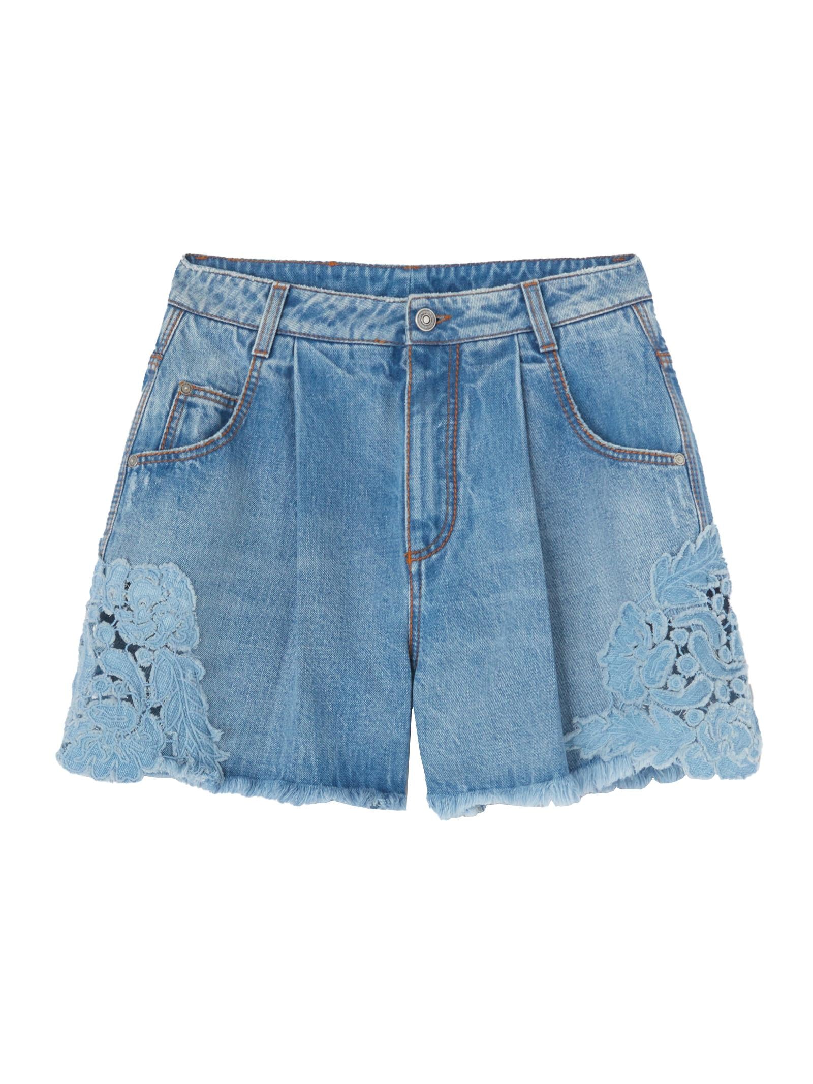 Shorts denim con pences D467P325IFKV 94037 ERMANNO SCERVINO 