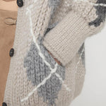 Cardigan misto alpaca, mohair e cashmere D475N318RUIU D4722 ERMANNO SCERVINO 