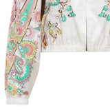 Giubbino crop misto seta