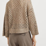 Maglia girocollo traforata MEA338200 C9545 BRUNELLO CUCINELLI 