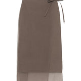 Gonna midi avvolgente ML140G3826 C8705 BRUNELLO CUCINELLI 