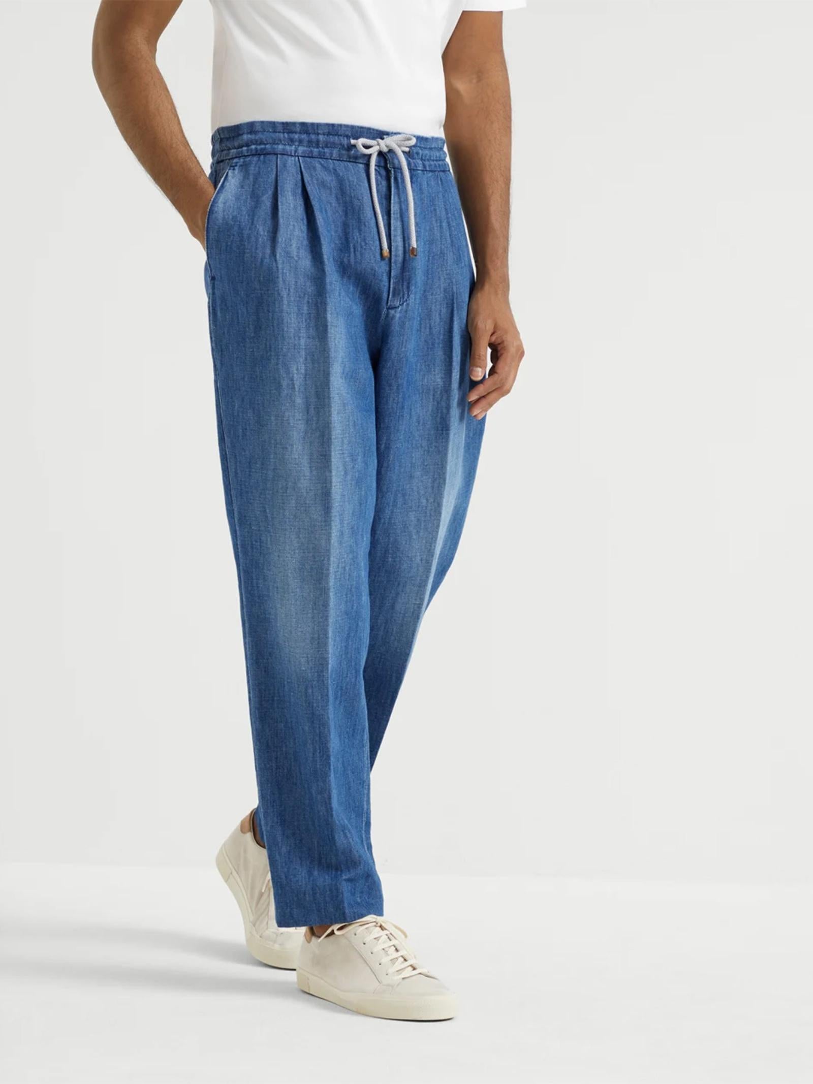Pantalone leisure fit denim M239PE1710 C1471 BRUNELLO CUCINELLI 