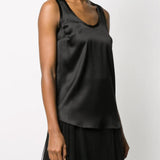 Top in raso di seta M0C59E0600 C101 BRUNELLO CUCINELLI 