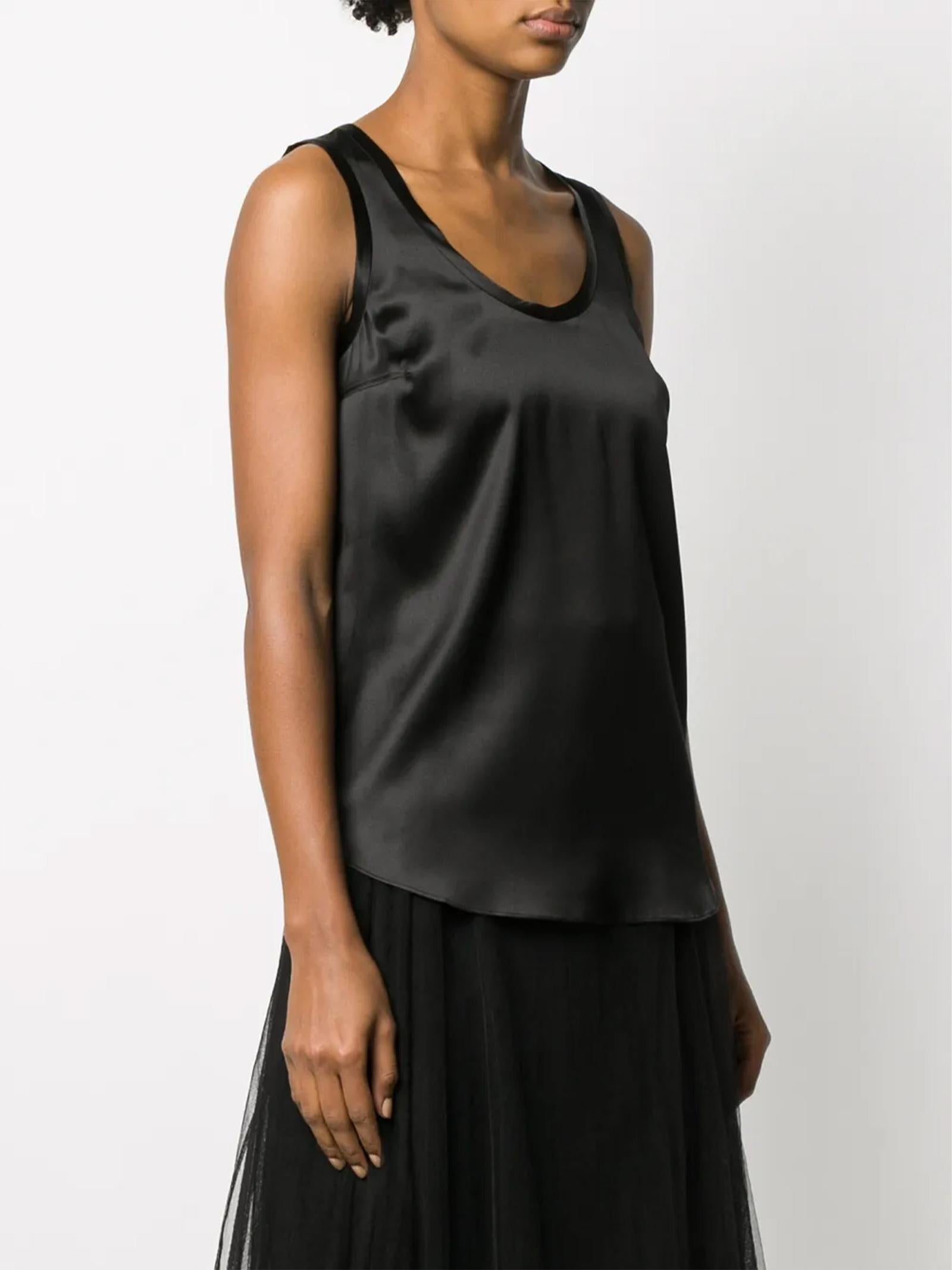 Top in raso di seta M0C59E0600 C101 BRUNELLO CUCINELLI 