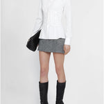 Camicia in popeline di cotone D472K363BQP 10601 ERMANNO SCERVINO 