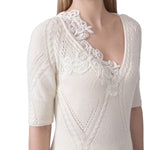 Top in lana e cashmere D474L503APNJG 10606 ERMANNO SCERVINO 
