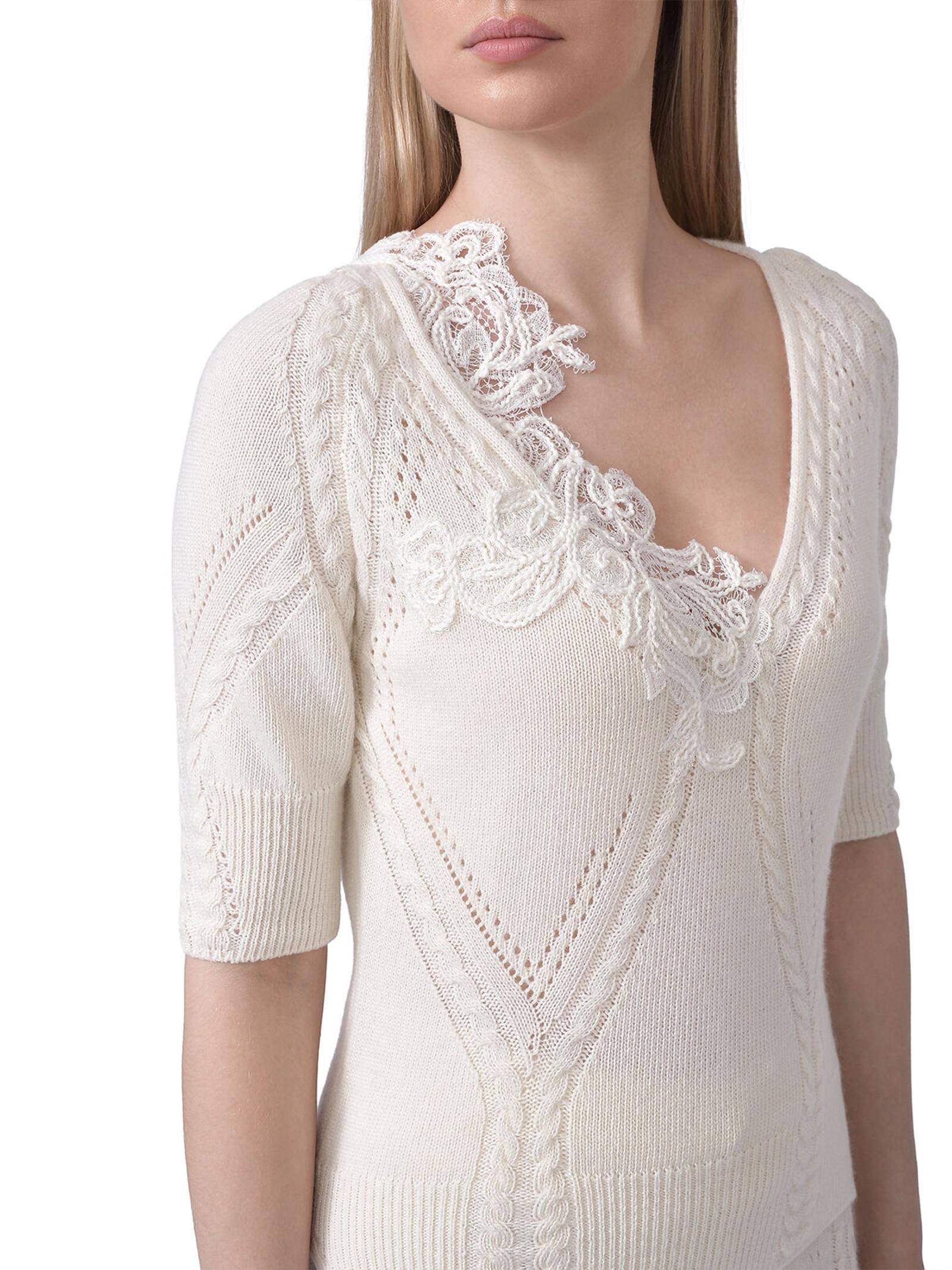 Top in lana e cashmere D474L503APNJG 10606 ERMANNO SCERVINO 