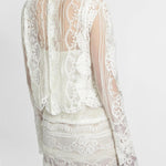 Camicia con ricami in pizzo D472K324CSEOI 10602 ERMANNO SCERVINO 