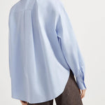 Camicia in popeline di cotone MH772MY526 C172 BRUNELLO CUCINELLI 