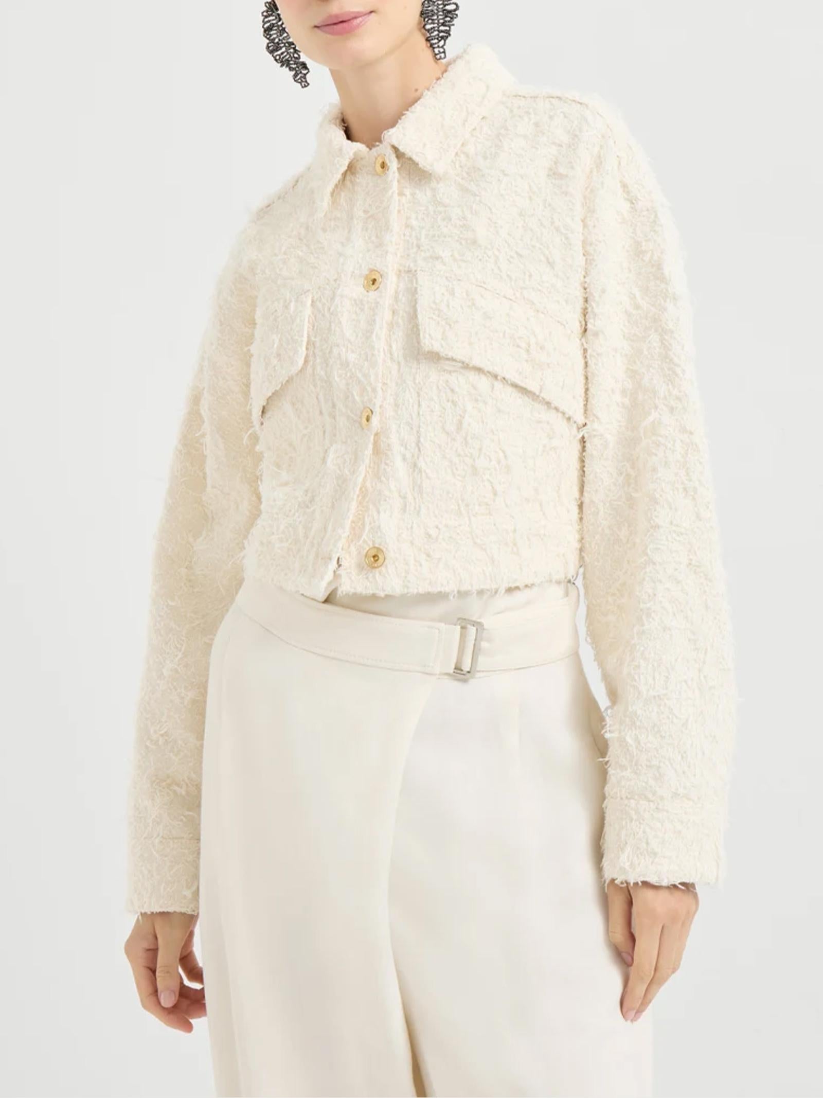 Outerwear in denim Fuzzy ML1217771 C001 BRUNELLO CUCINELLI 