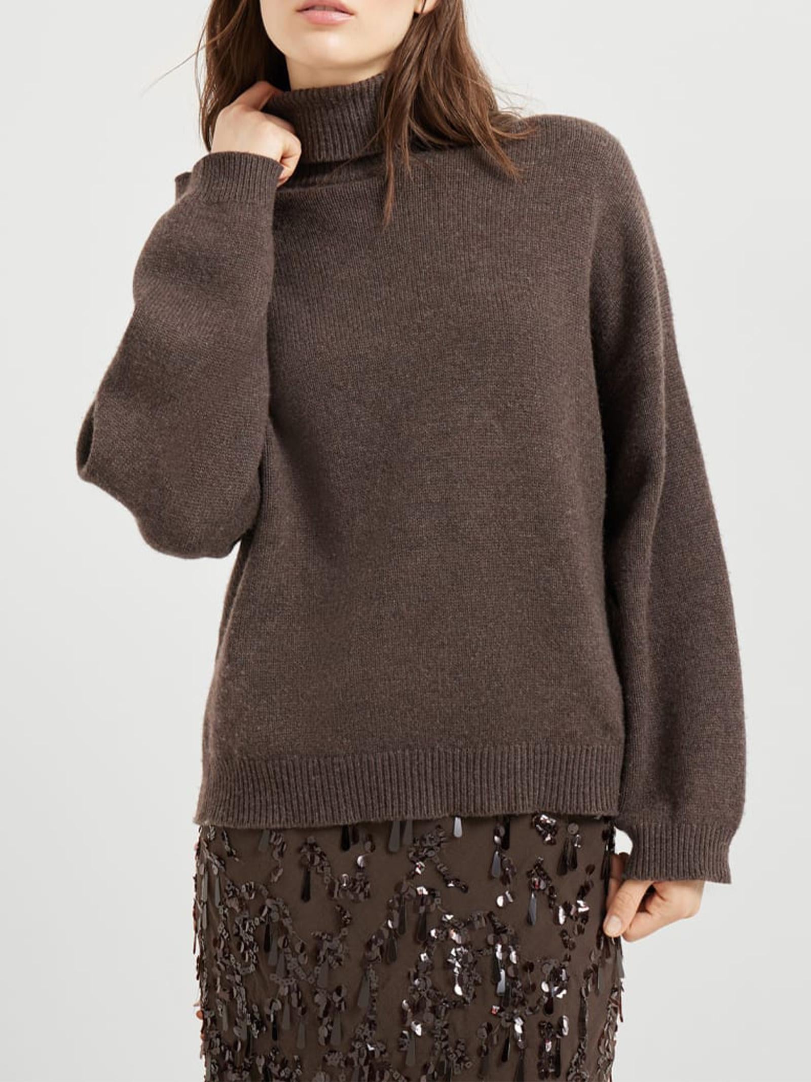 Maglia collo alto in cashmere M12501703 C2559 BRUNELLO CUCINELLI 