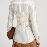 Camicia in seta D472K363QWH A4704 ERMANNO SCERVINO 