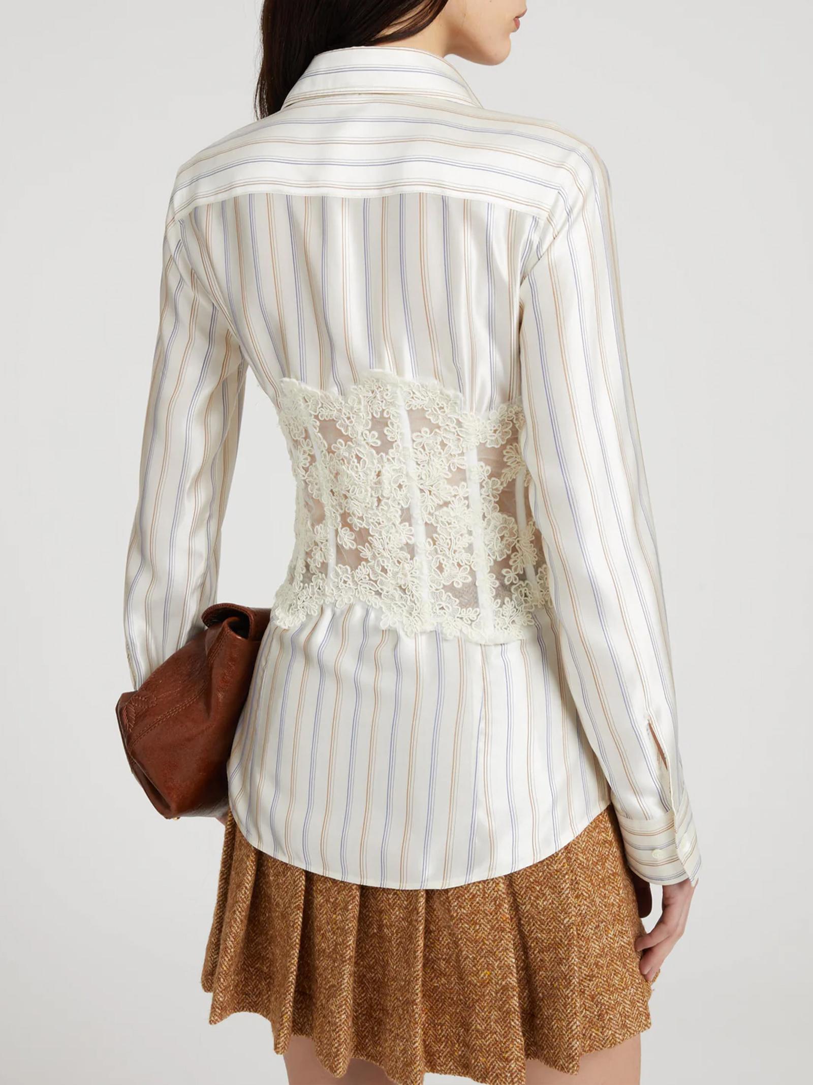 Camicia in seta D472K363QWH A4704 ERMANNO SCERVINO 