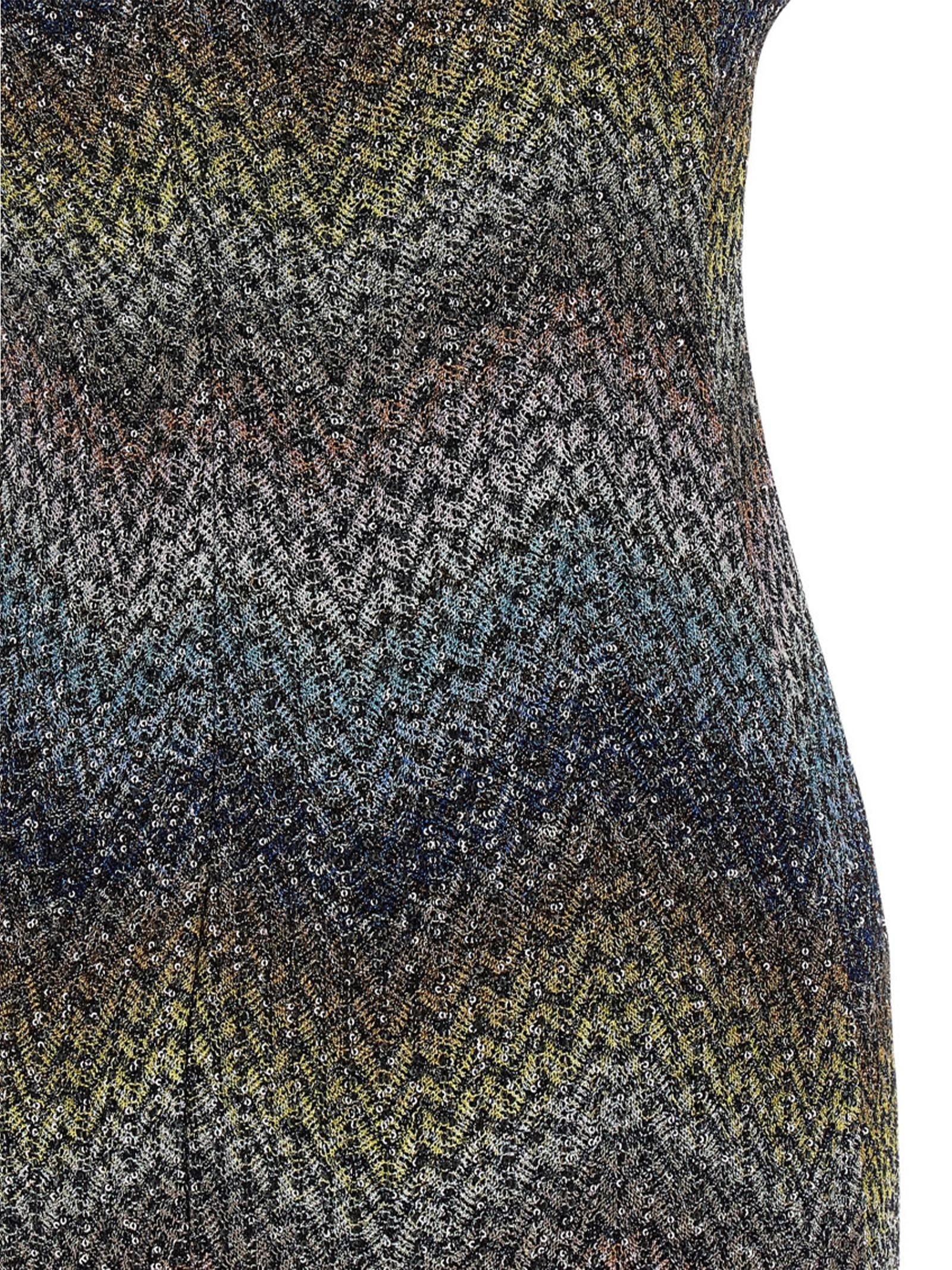 Mini abito CAPERDONI in lamé DS26SG2JBC0065 SMSNS MISSONI 