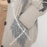 Cardigan misto alpaca, mohair e cashmere D475N318RUIU D4722 ERMANNO SCERVINO 