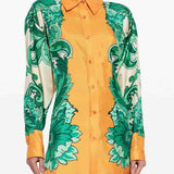 Camicia in seta a fiori