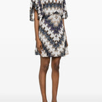 Abito corto con scollo a V DS26SG44BR015J S72RA MISSONI 