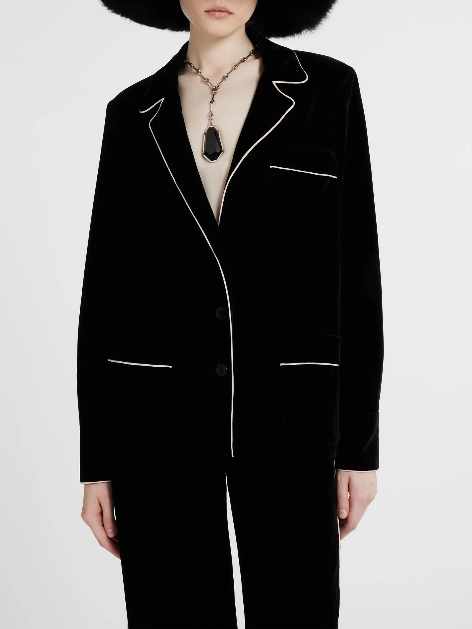 Blusa in velluto D472I700QVJ 95708 ERMANNO SCERVINO 