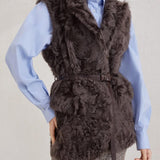 Gilet in shearling MPCHK7498 C4408 BRUNELLO CUCINELLI 