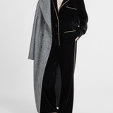 Pantalone palazzo in velluto D472P701QVJ 95708 ERMANNO SCERVINO 