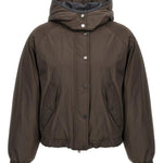 Piumino Crop con cappuccio staccabile MG5017835 C4228 BRUNELLO CUCINELLI 
