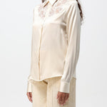 Camicia in raso D454K605TBW 10602 ERMANNO SCERVINO 