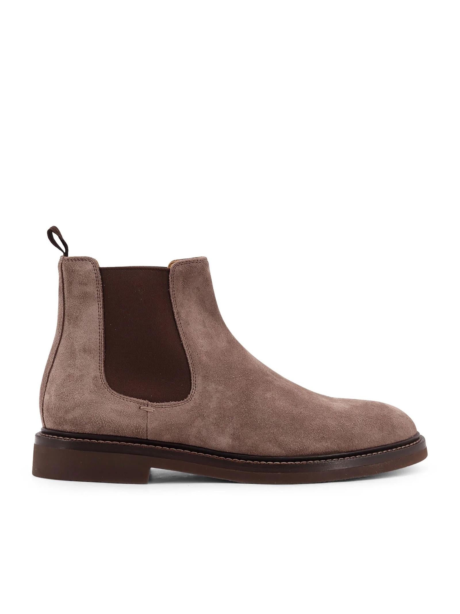 Stivaletti in camoscio MZUPEAE818 C2637 BRUNELLO CUCINELLI 