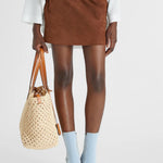 Mini gonna in pelle scamosciata D462O348ZSU 91230 ERMANNO SCERVINO 