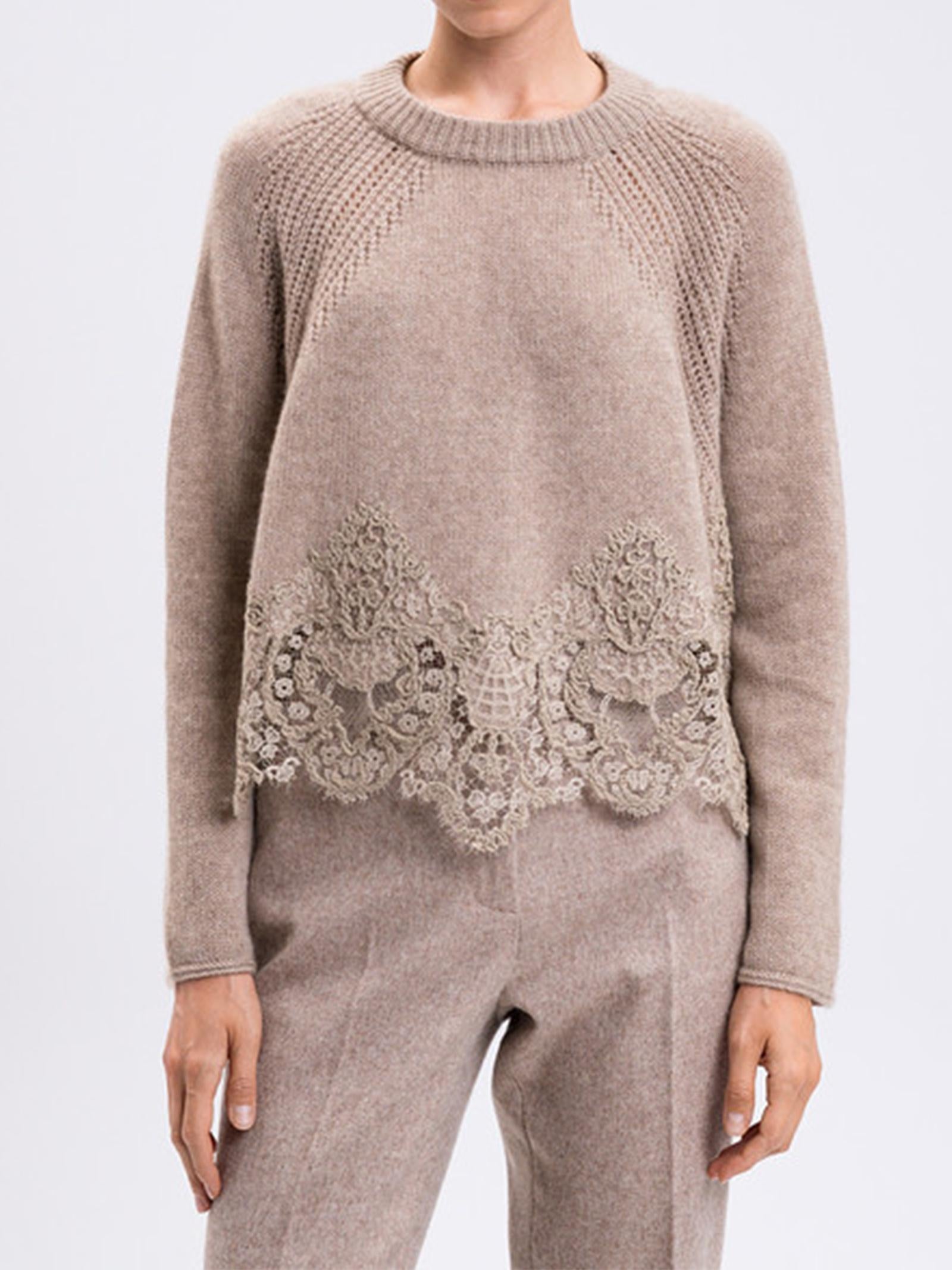 Maglia cropped in cashmere D475M305APKFX M1507 ERMANNO SCERVINO 