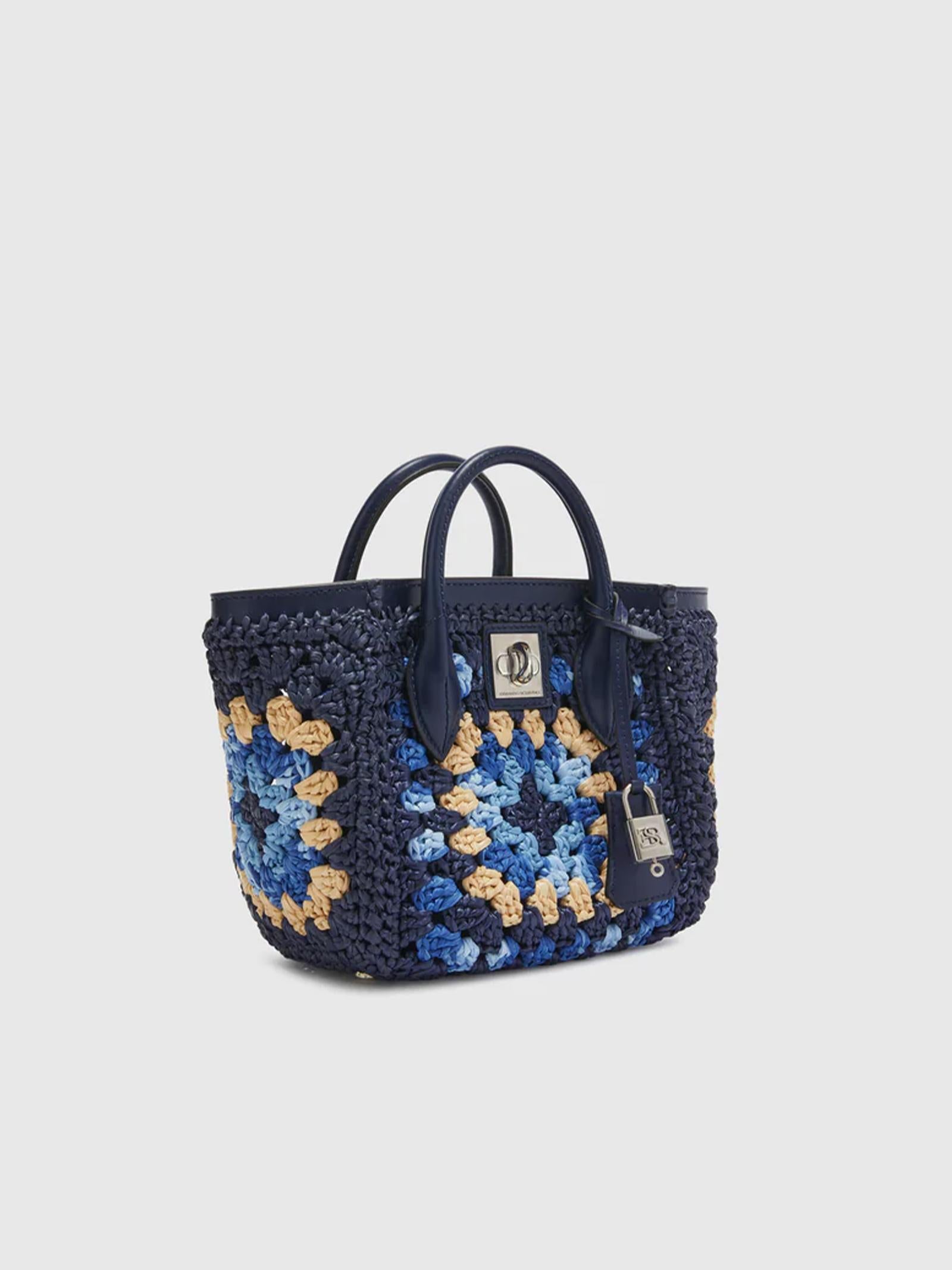 Borsa min shopping con logo inciso D463S352FMRDM B4623 ERMANNO SCERVINO 