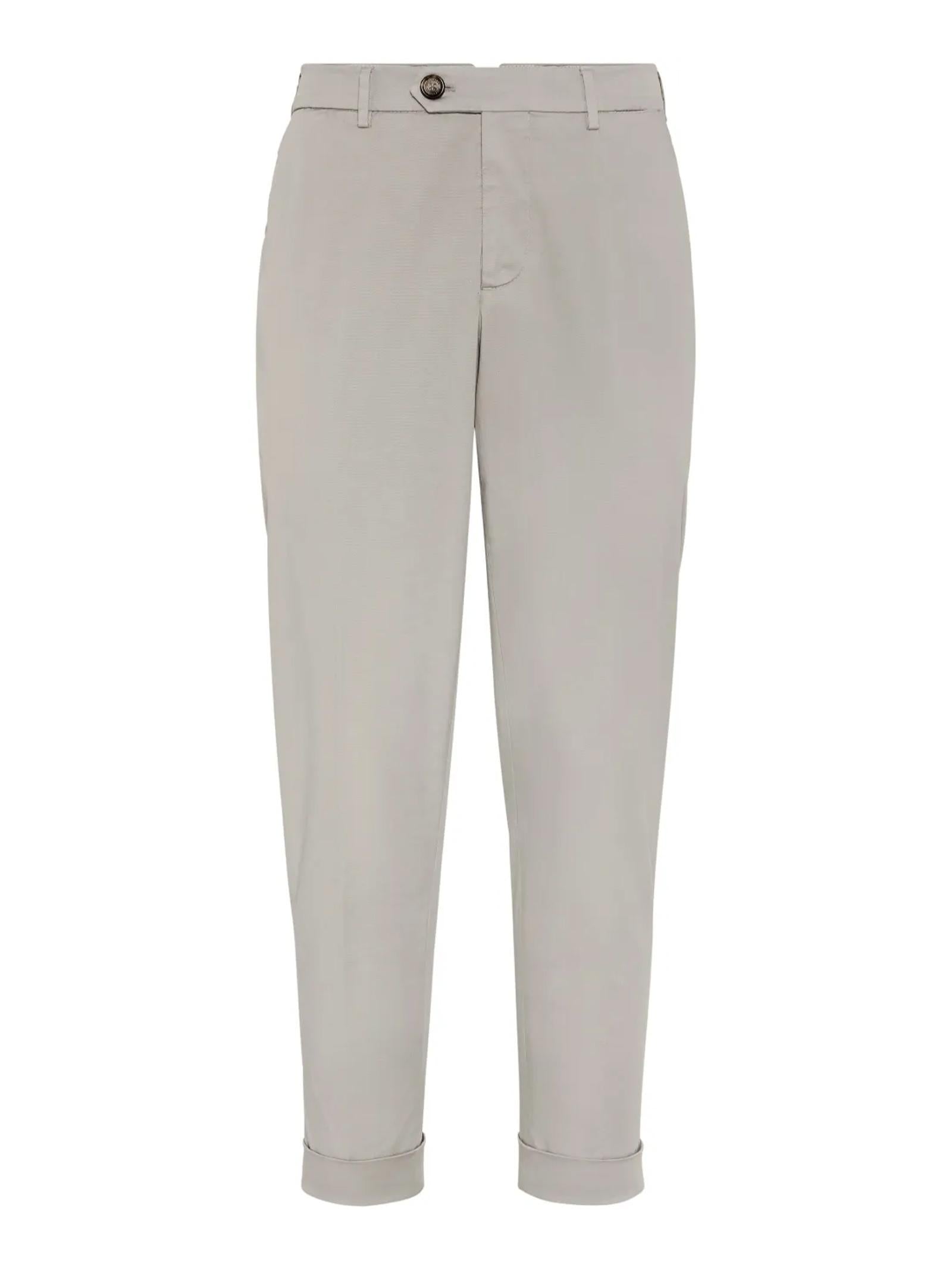 Pantalone in gabardina di cotone M289LI1770 C6018 BRUNELLO CUCINELLI 