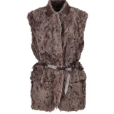 Gilet in shearling MPCHK7498 C4408 BRUNELLO CUCINELLI 