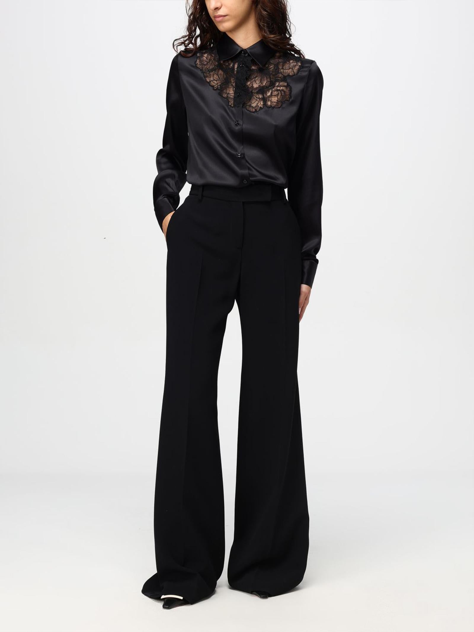 Camicia in raso D454K605TBW 95708 ERMANNO SCERVINO 