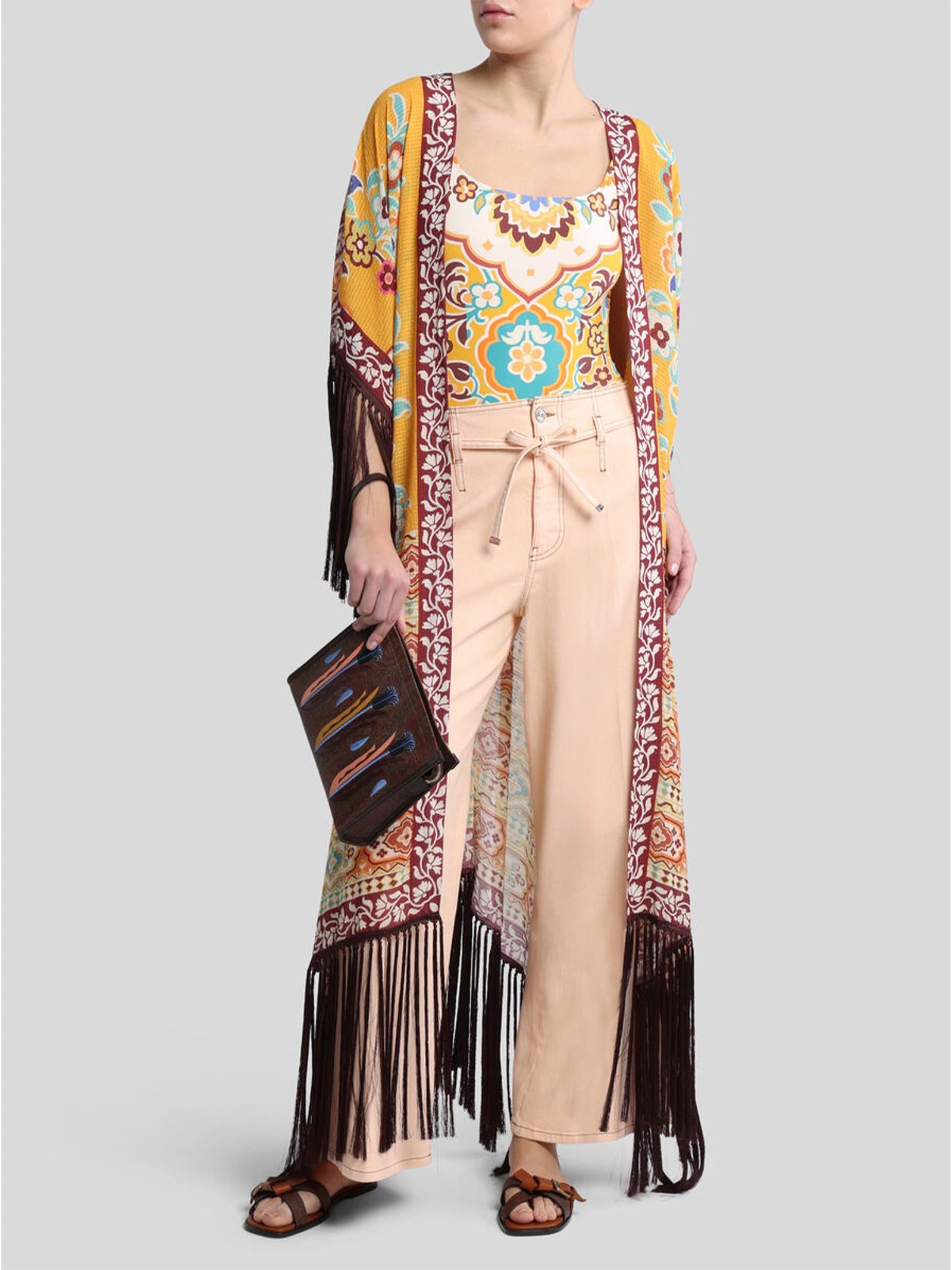 Caftano con frange WRPA0017AKA14 X0840 ETRO 