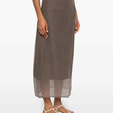 Gonna midi avvolgente ML140G3826 C8705 BRUNELLO CUCINELLI 