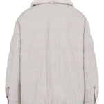 Piumino con collo in shearling MG5017688 C7958 BRUNELLO CUCINELLI 