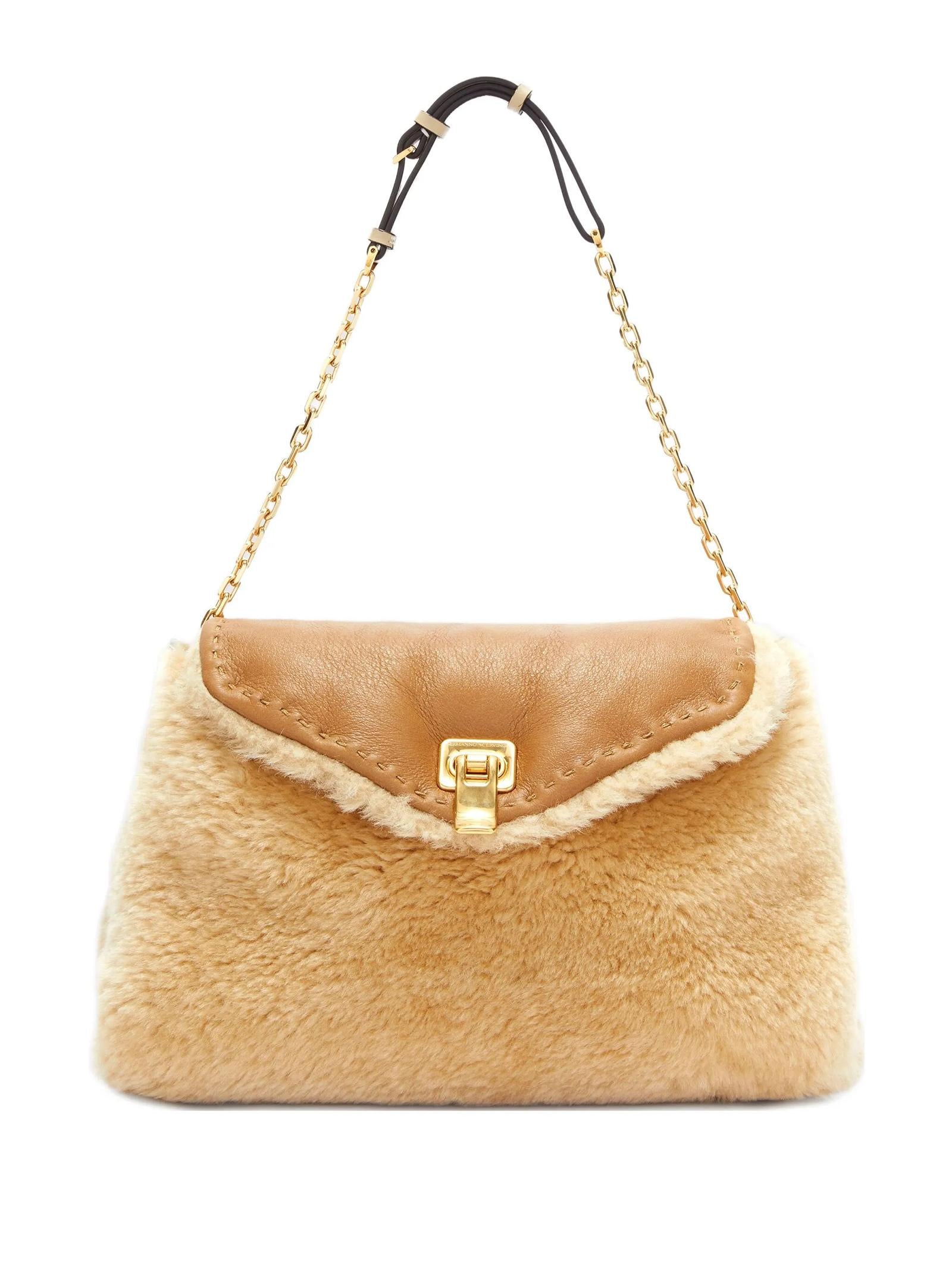 Borsa Joy in shearling D473S700LQO B4751 ERMANNO SCERVINO 