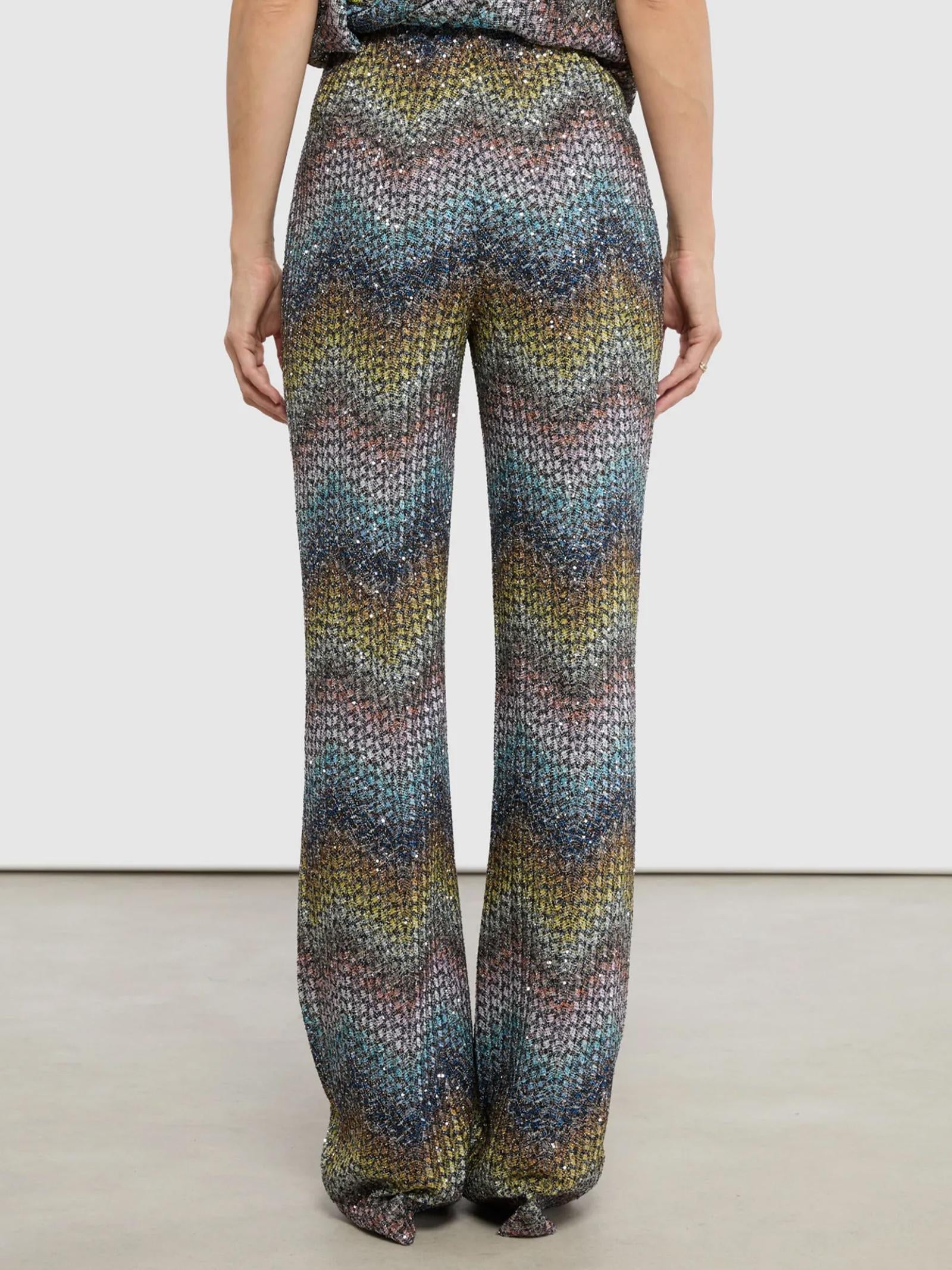 Pantalone in viscosa lamé DS26SI0GBC0065 SMSNS MISSONI 