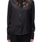 Camicia in raso D454K605TBW 95708 ERMANNO SCERVINO 