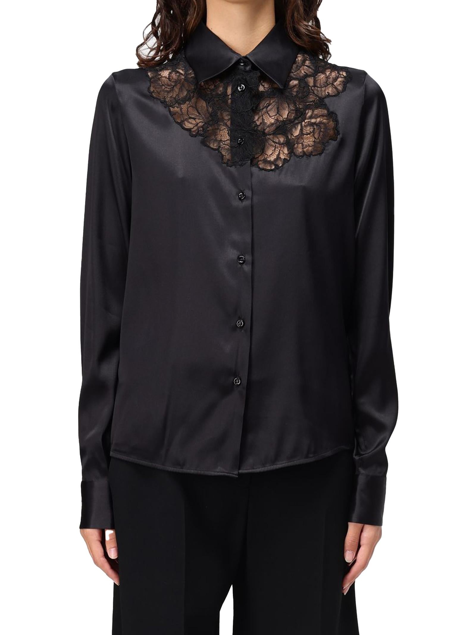 Camicia in raso D454K605TBW 95708 ERMANNO SCERVINO 