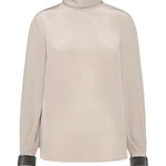 T-shirt collo alto in seta MB993EK714 C8561 BRUNELLO CUCINELLI 