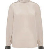 T-shirt collo alto in seta MB993EK714 C8561 BRUNELLO CUCINELLI 